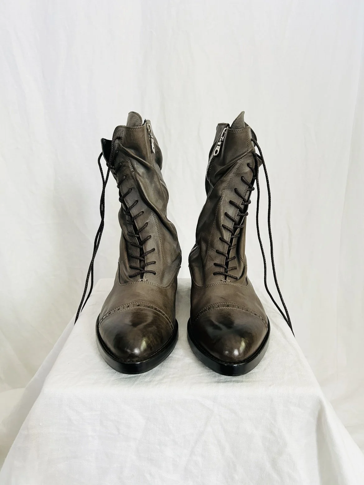 Alfredo Bannister Triple Layer Front Zip Boots — Solekeeper